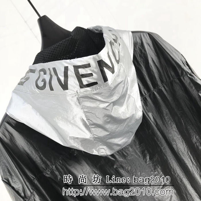 GVC紀梵希 獨家發售 原單管道貨 19ss春季新款 電鍍銀設計 男款風衣外套 ydi2492